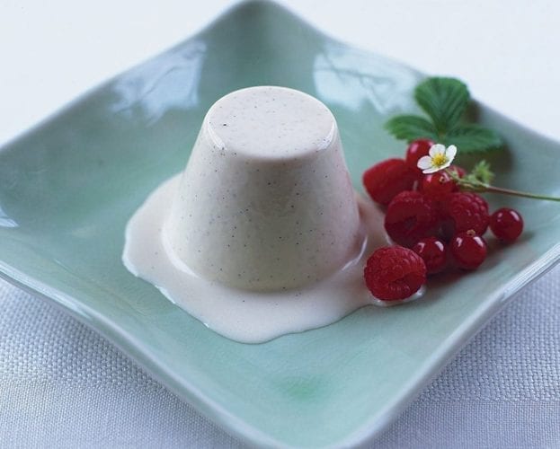 Healthier pannacotta