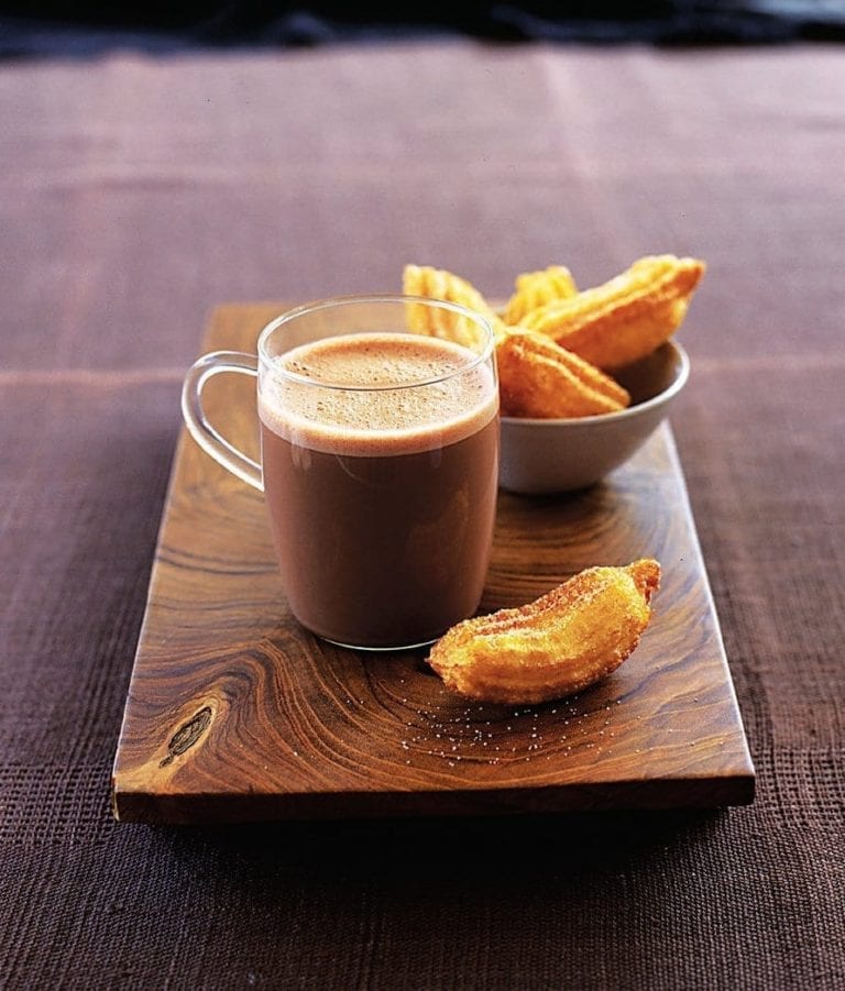 Hot chocolate with churros