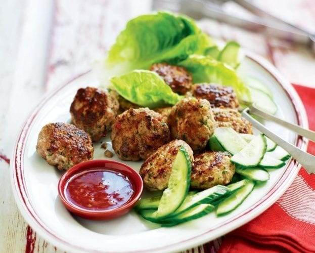Oriental pork cakes