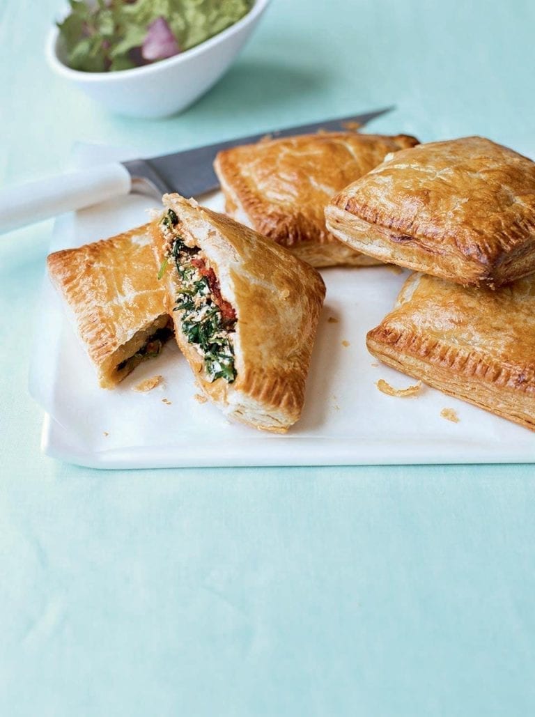 Cheat’s vegetable and ricotta pasties