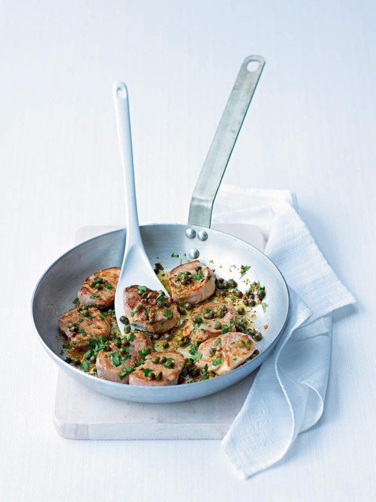 Pork medallions with Verdi butter