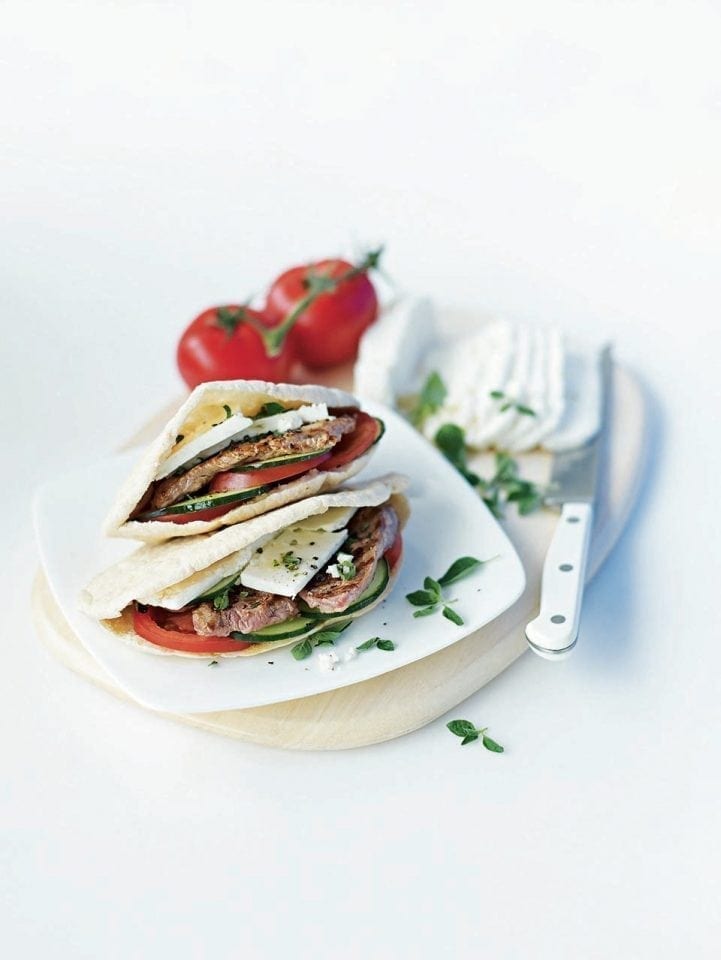 Greek lamb pittas