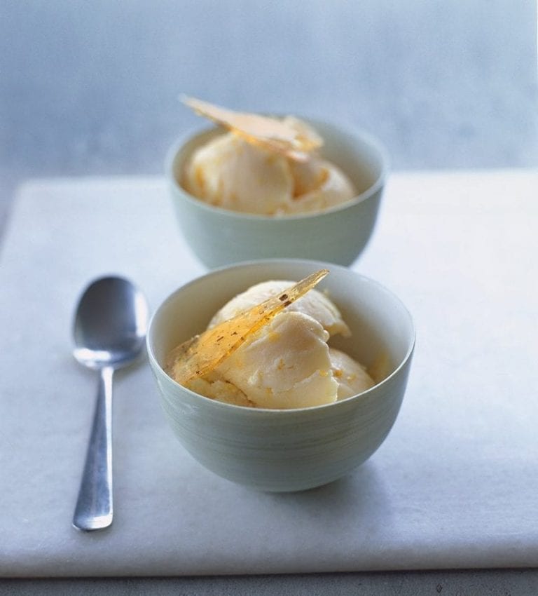 Dairy-free orange ice cream