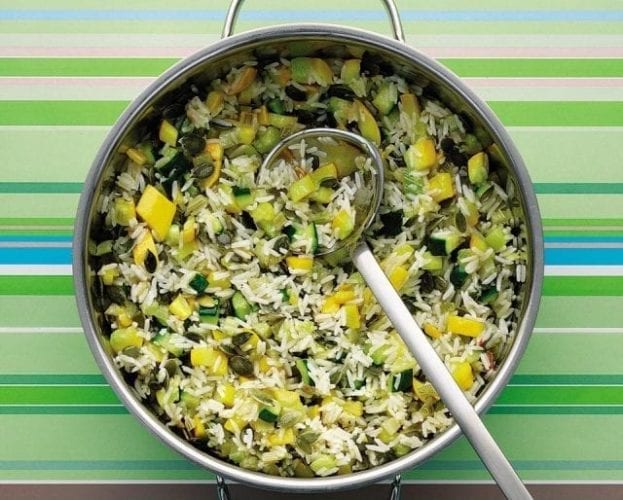 Cockle and dill rice