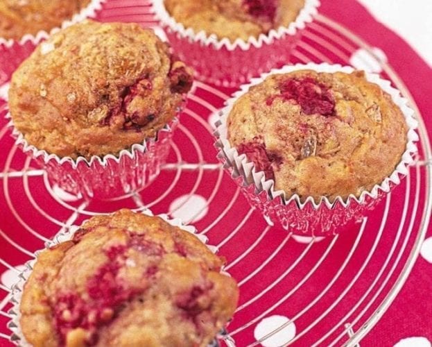 raspberry muffins