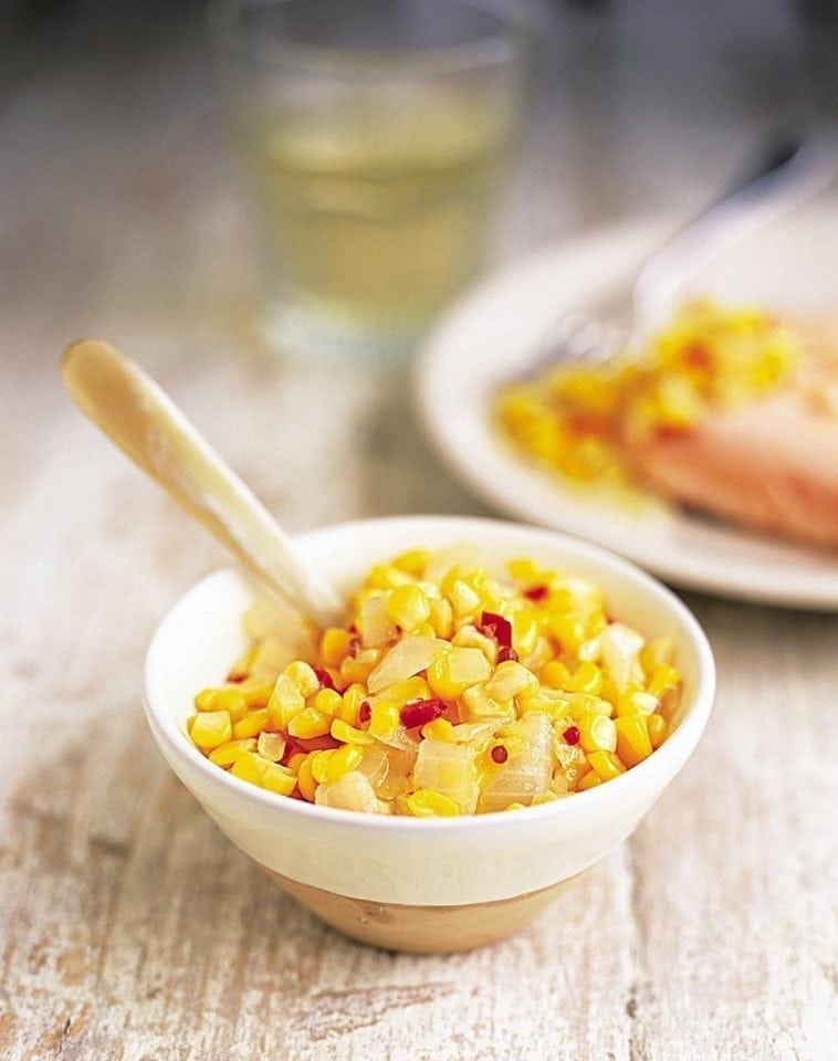 Sweetcorn and chilli relish