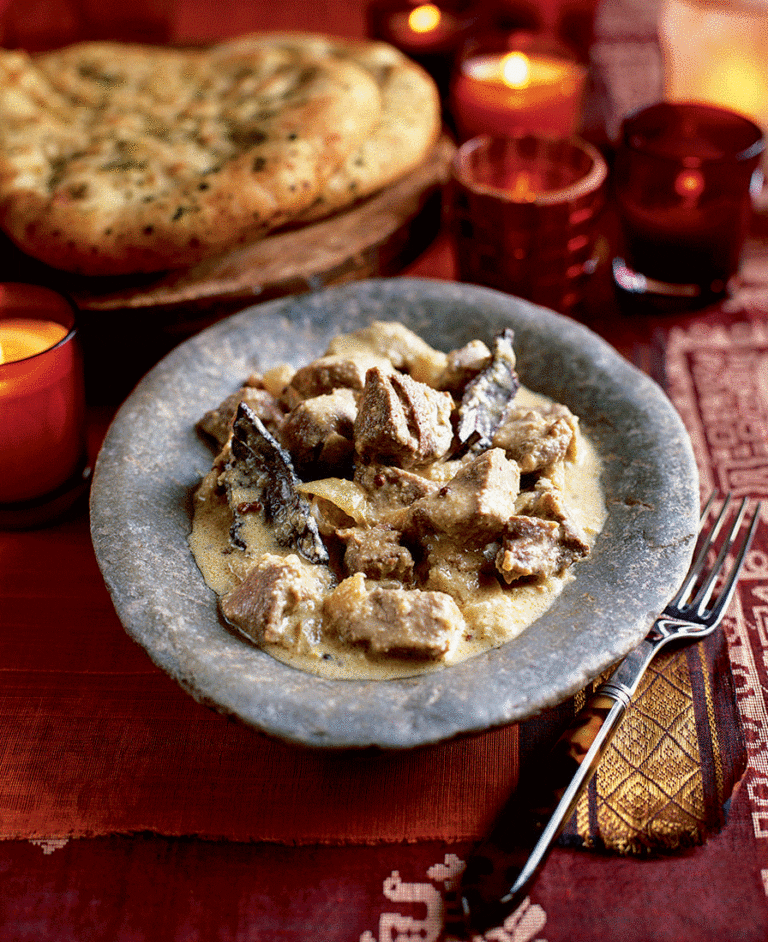 Safed maas, royal lamb korma