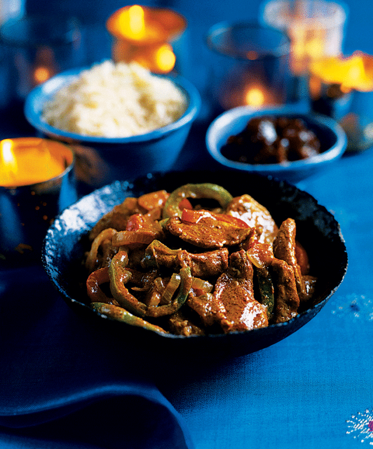 Maas vindaloo, Goan spiced pork