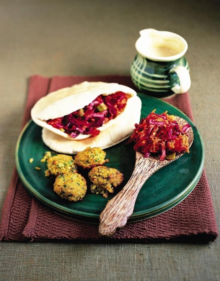 Homemade falafel