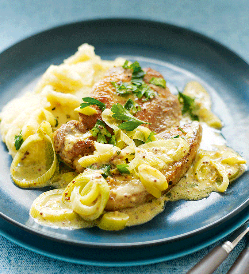 Creamy mustard pork recipe delicious. magazine