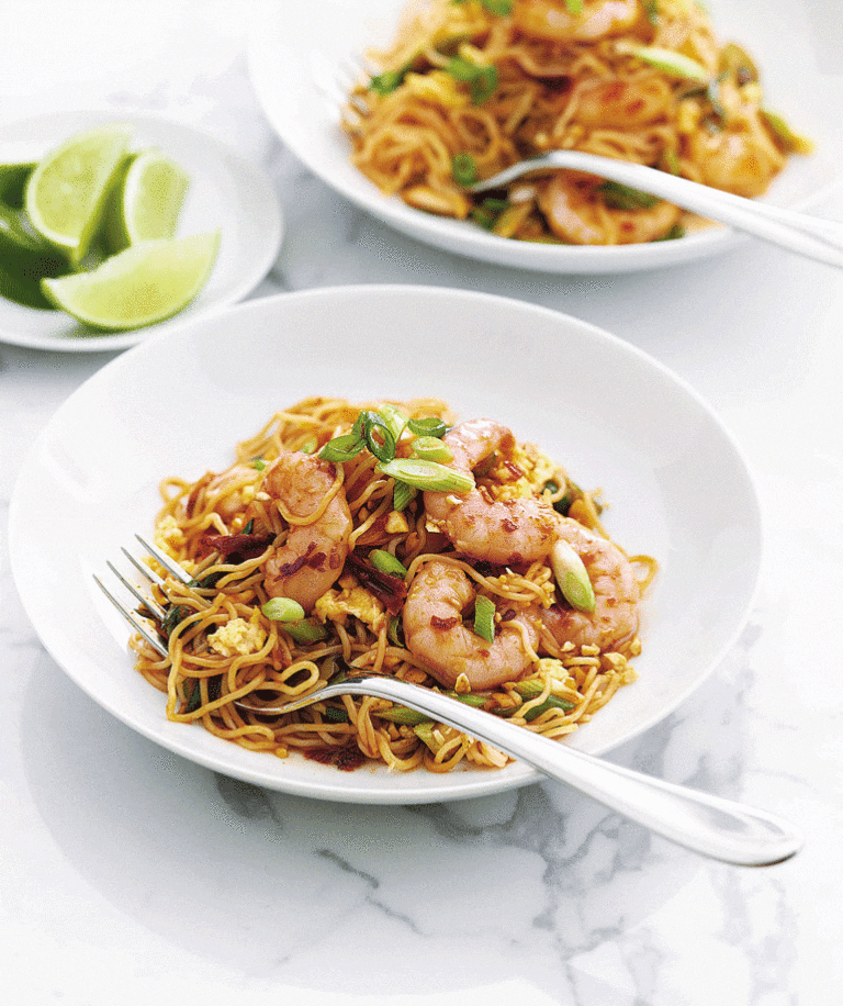 Prawn noodle stir-fry