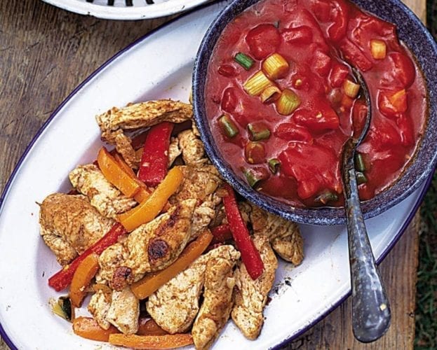 chicken fajitas