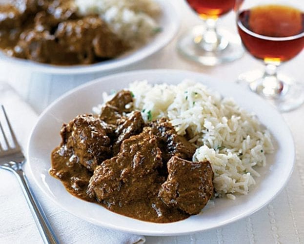 Coconut beef madras