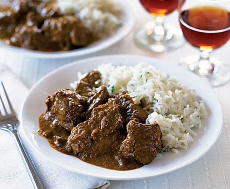 Coconut beef madras