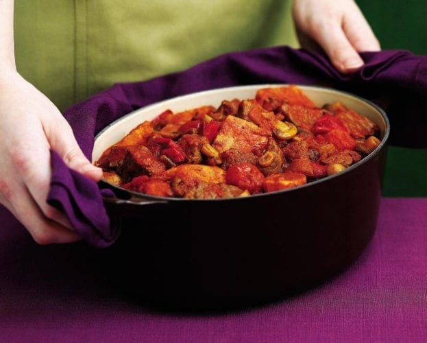 Italian braised beef stew in red wine