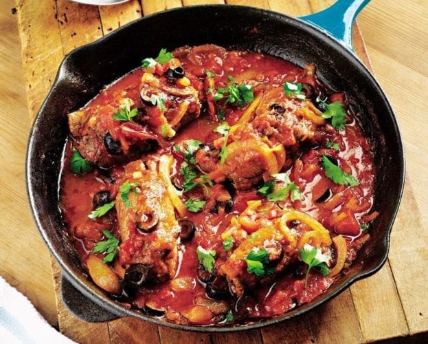 Stuffed cabbage rolls with tomato sauce