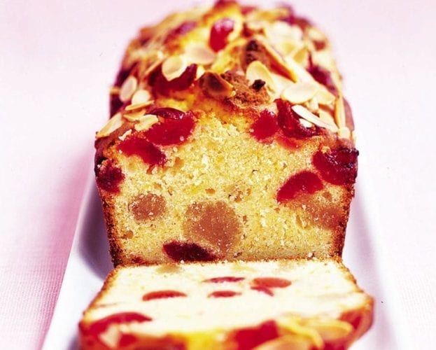 Cheery and almond loaf