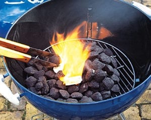 How to cook on a charcoal barbecue