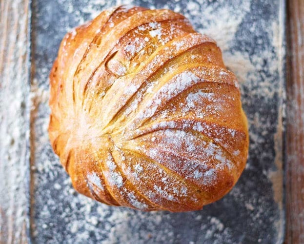 Almond cake in spiced citrus syrup