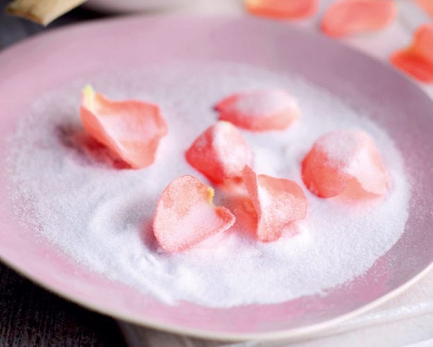 Rose petal jam crescents