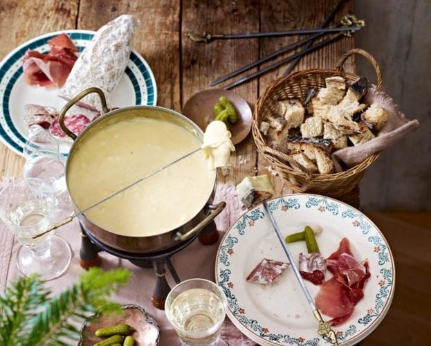Roast chicken with comté mushroom sauce