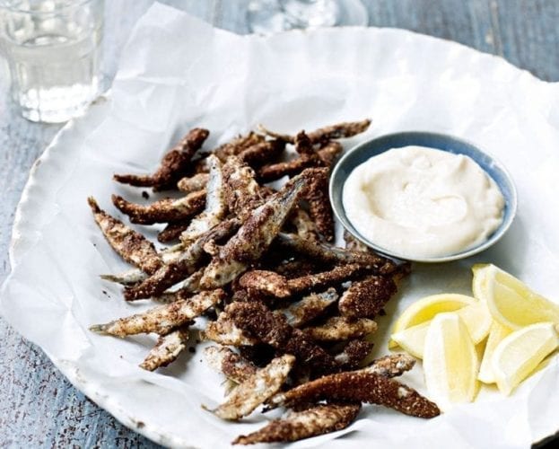 Five-spice dusted whitebait