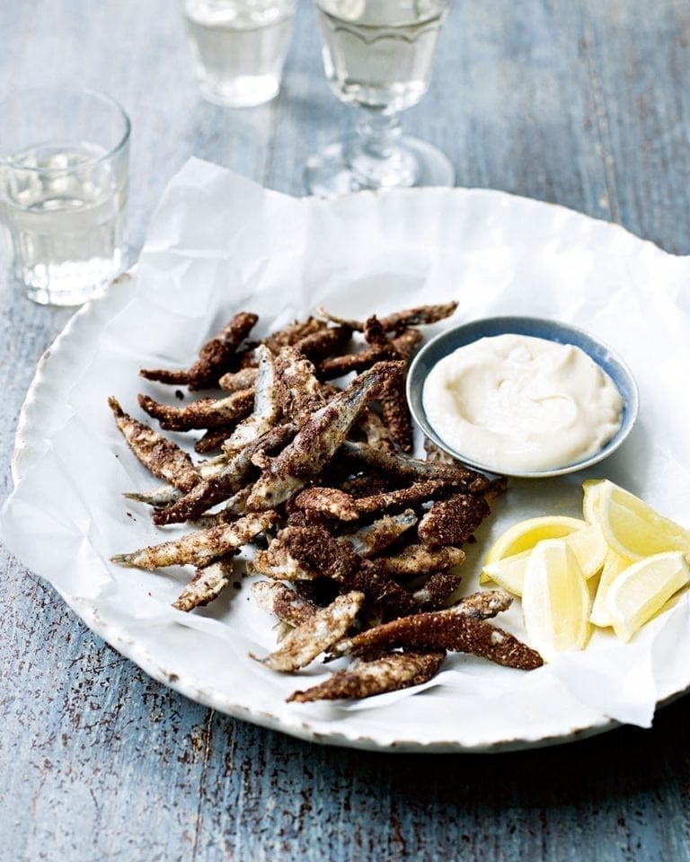 Five-spice dusted whitebait