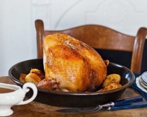 How to roast a turkey crown with confit legs