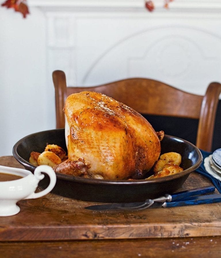 How to roast a turkey crown with confit legs