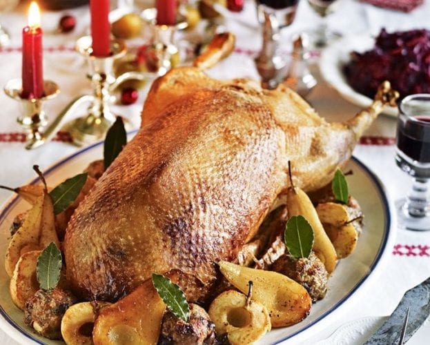 How to roast a Christmas goose