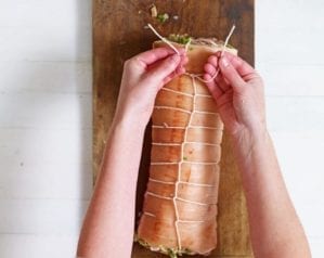 How to roll and tie a pork loin