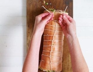 How to roll and tie a pork loin