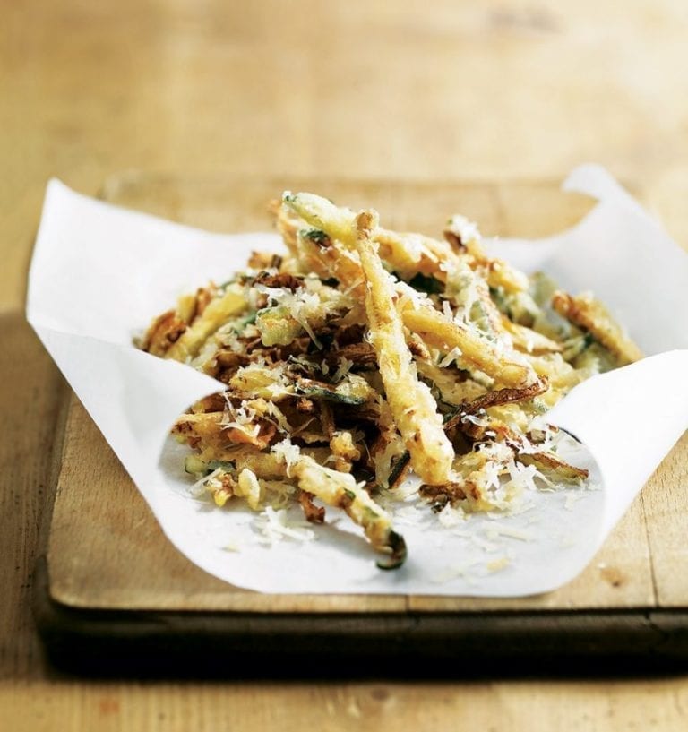 Crispy courgette fries video recipe