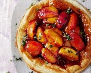 Quick peach tarte tatin video recipe