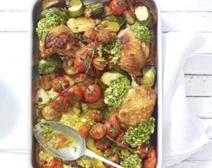 Easy chicken traybake video recipe