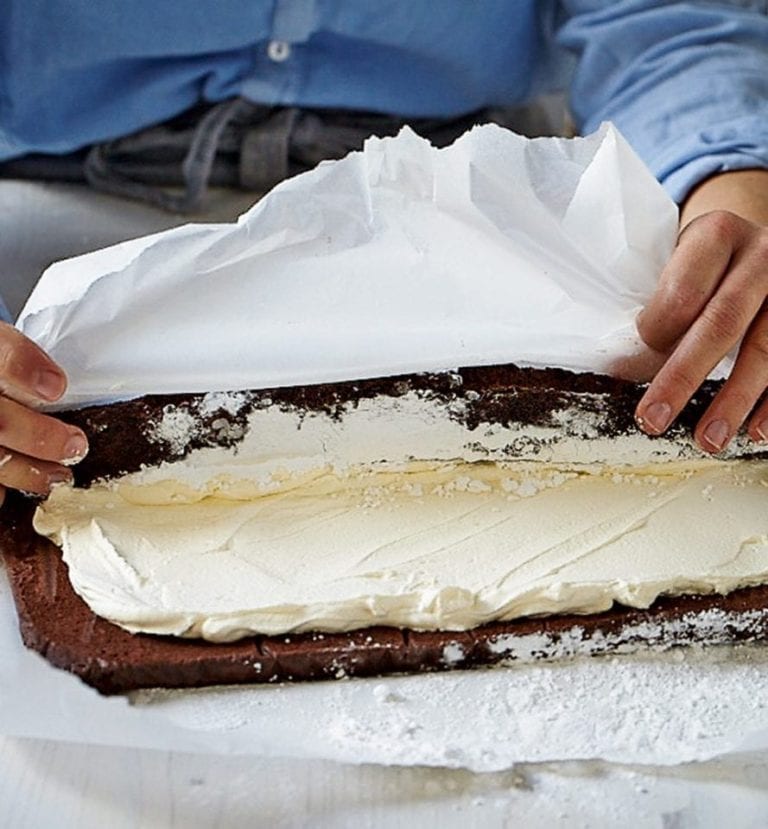How to roll a swiss roll
