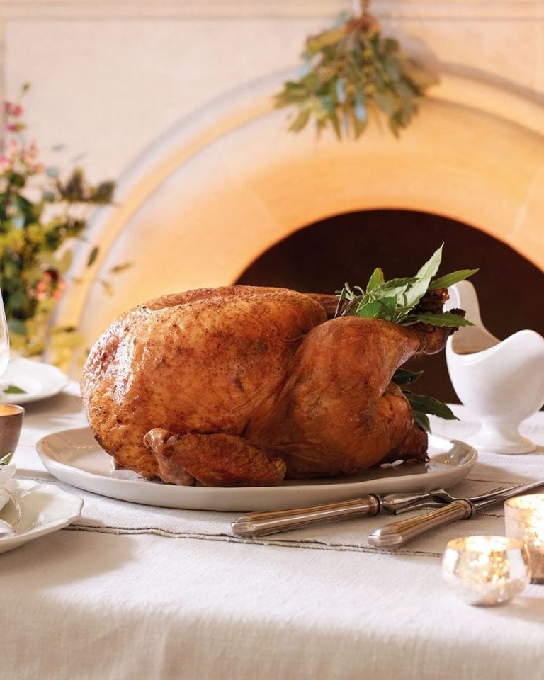Clementine, thyme and bay roast turkey recipe | delicious. magazine