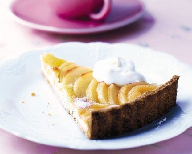 Chocolate and ginger studded frangipane galette