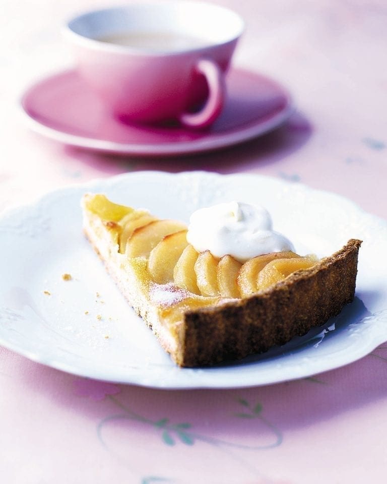 Angela Hartnett’s pear and frangipane tart