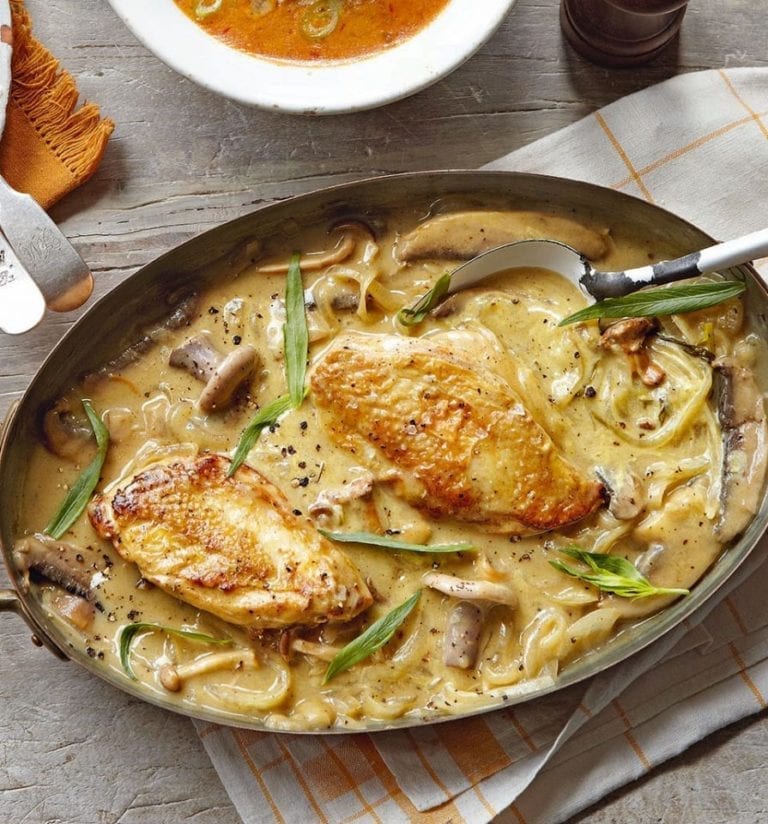 Dijon chicken with mushrooms video recipe