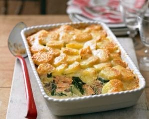 Salmon and potato bake video recipe