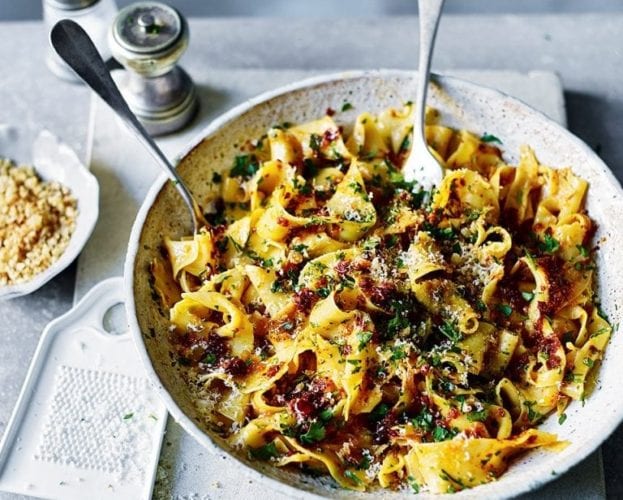 Sicilian lemon papardelle