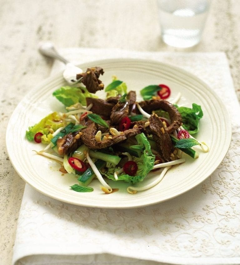 Hot Thai beef salad