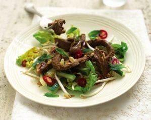 Hot Thai beef salad video recipe