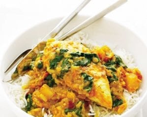 Chicken and spinach curry video recipe