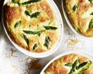 Asparagus and gruyère soufflés recipe video