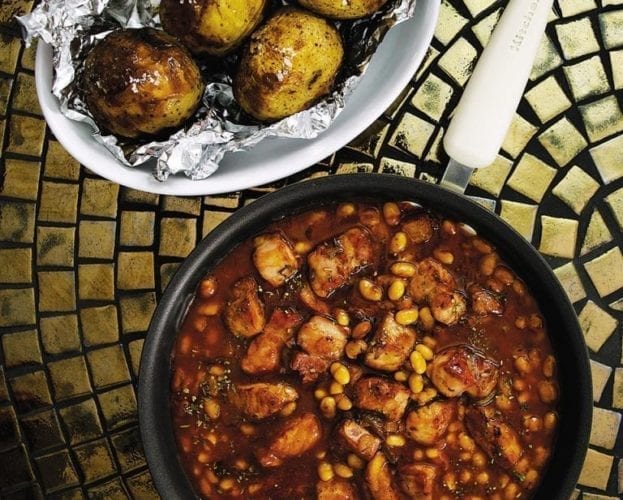 Prebranac (caramelised-onion baked beans)