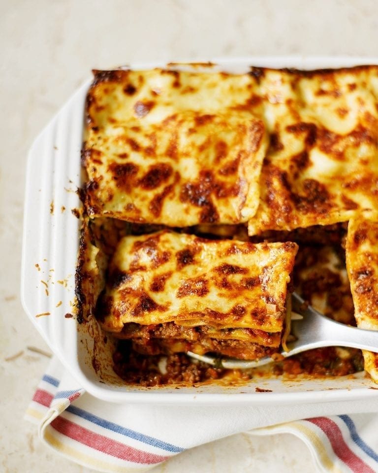 Beef ragù lasagne