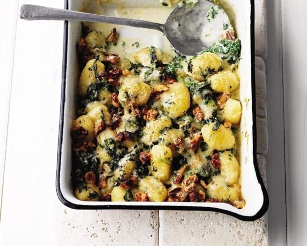 Spring vegetable gnocchi with beurre blanc