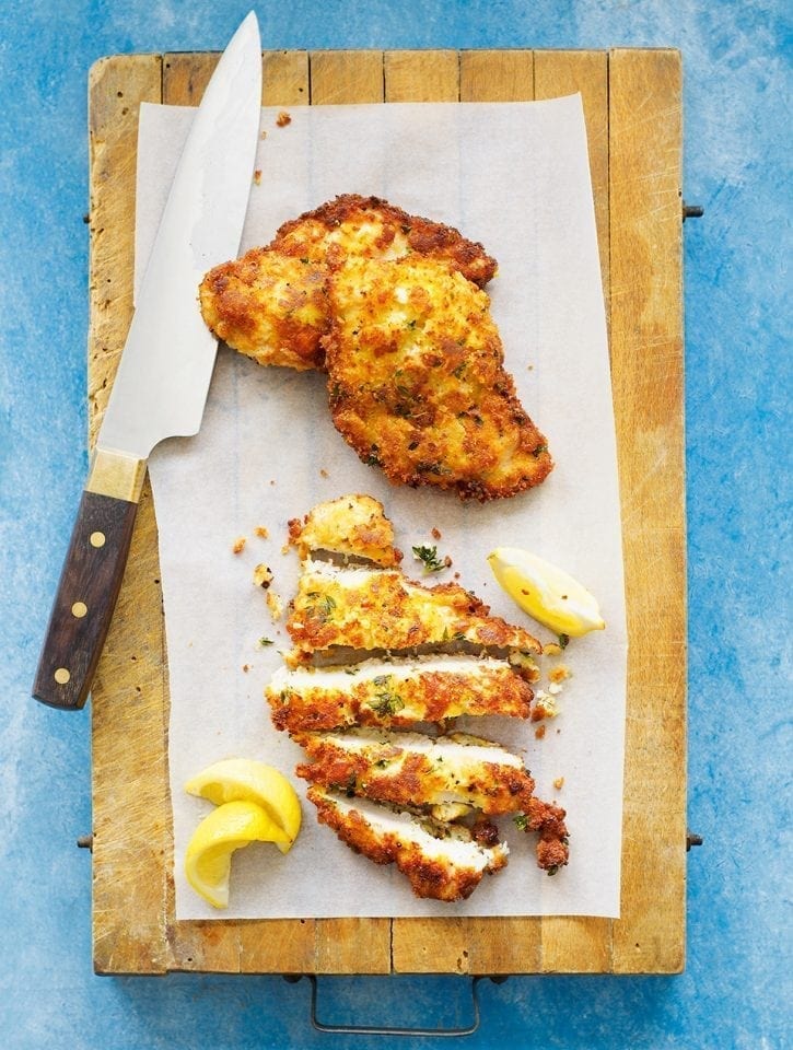 Quick chicken schnitzels